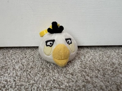 RARE Angry Birds Plush Matilda White Bird Backpack Clip 3” No Sound Commonwealth - Image 1 of 4