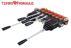 7 BANK Hydraulic Directional Valve 2x JOYSTICK 11gpm 40L 6x DA 1x Floating ex - Picture 1 of 3
