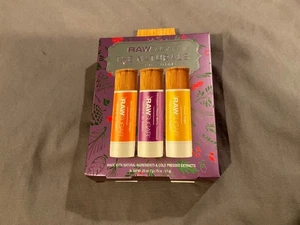 Raw Sugar TheNaturals Lemon Pineapple + Maqui Berry Coconut + Mango Lip Balm - Picture 1 of 1