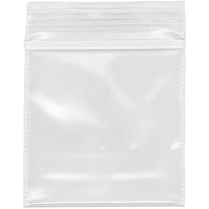 Plymor 2" x 2", 4 Mil Heavy Duty Zipper Reclosable Plastic Bags - Picture 1 of 2