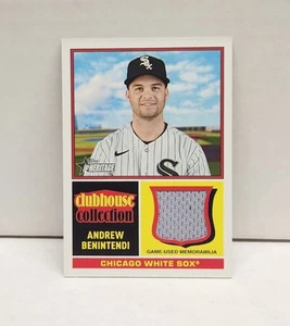 ANDREW BENINTENDI 2025 Topps Heritage Clubhouse Collection ~ White Sox GU JERSEY - Picture 1 of 2