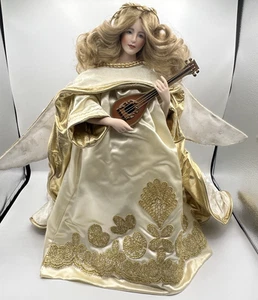 Muñeca de porcelana Franklin Mint Heirloom The Rejoicing Angel de colección de 17" 1993 - Imagen 1 de 22