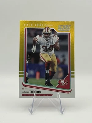 2018 Score Gold Zone Solomon Thomas /50 #288 - Image 1 of 2