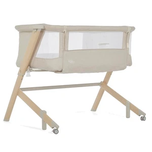 Leichter Schaukelstubenwagen & Nachttisch in weichem Beige - tragbarer Komfort - Bild 1 von 9