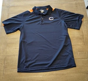 Camisa Polo Ropa Equipo Chicago Bears NFL XL Azul Marino Naranja Bonita Aspecto Afilado  - Imagen 1 de 11