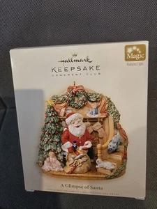 Hallmark Andenken 2006 "A Glimpse of Santa" Weihnachtsschmuck Neu im Karton - Bild 1 von 1