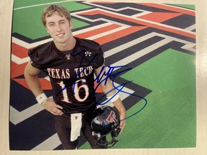 Foto 8x10 firmada por KLIFF KINGSBURY de Texas Tech Red Raiders - Imagen 1 de 1