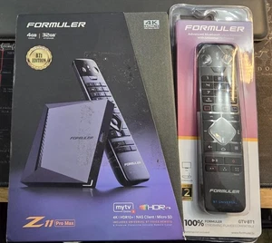 Formuler Z11 Pro Max BT1 Android 11 32GB Mytvonline3 UK Plug Bluetooth Remote - Picture 1 of 12