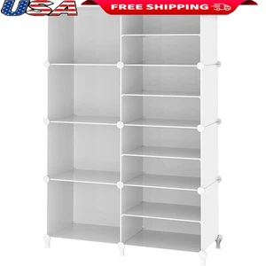 8 Cube Storage Shelves Closet Clothes Organizers Stackable Cubby Shelving NEW  - Picture 1 of 73