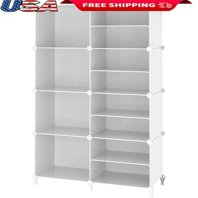 8 Cube Storage Shelves Closet Clothes Organizers Stackable Cubby Shelving NEW  - Image 1 of 4
