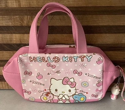 "Bolsa de almuerzo aislada Hello Kitty 12"" feliz día" Foto 1 de 4