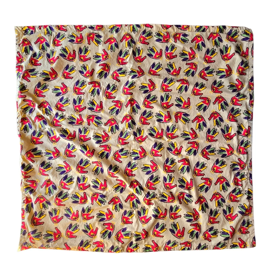 Handmade Baby Stroller Blanket Reversible Thanksgiving Turkey Theme 34" x 34" - Image 1 of 4