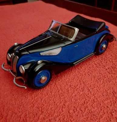 SCHUCO CLASSIC 1/18 - BMW 327 CABRIOLET - Modellino Auto Metallo BLU- #98# -  - Immagine 1 di 4