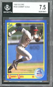 1990 Score - Sammy Sosa #558 (RC) BGS 7.5 - Picture 1 of 2