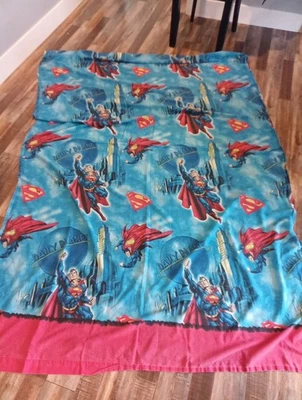 Lote de 2 sábanas planas vintage Superman Daily Planet doble  Foto 1 de 4