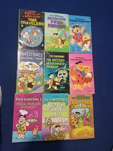 Lot of Nine Vintage 1970s/ 1980s The Flintstones Hanna-Barbera Books - Bild 1 von 7