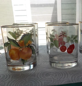 3er Set Royal Worcester Evesham Gold Double Old Fashioned Gläser - - Bild 1 von 2