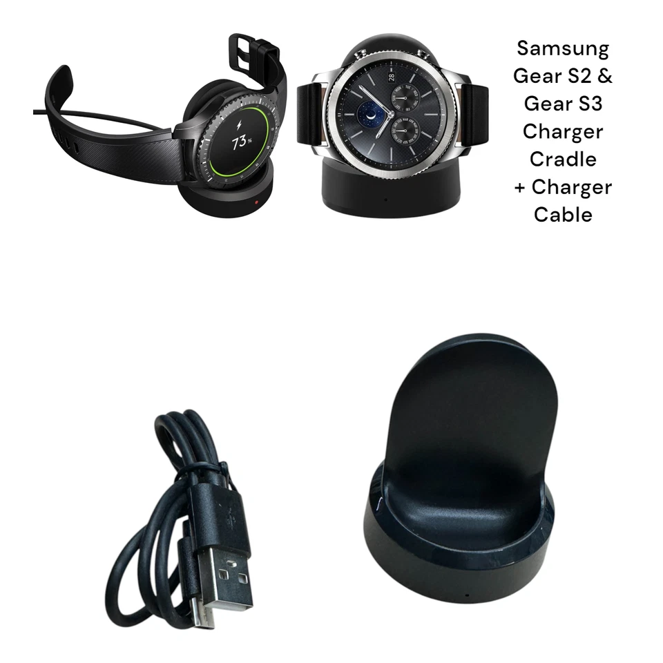 Samsung GearS3 Frontier SM-R760 Classic SM-R770 Charging Dock Cradle Charger - Image 1 of 1