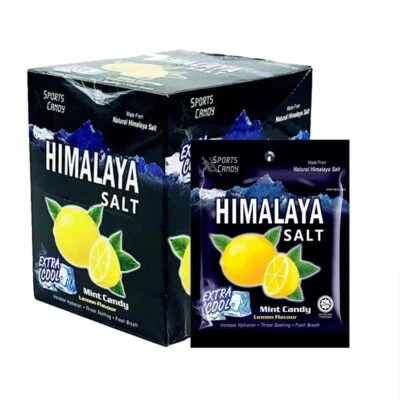 1 Caja (12 Paquetes) Sal Natural del Himalaya Deporte Caramelo Menta Extra Fresco 2.5g x 6 Piezas Foto 1 de 4