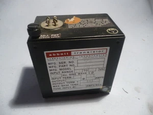 Abbott Transistor Military Power Supply 15DE2.5 150001 105-125 VAC 400hz 5V 2.5. - Picture 1 of 4