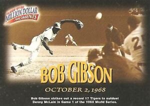 1997-98 Fleer Million Dollar Moments #31 Bob Gibson St. Louis Cardinals HOF