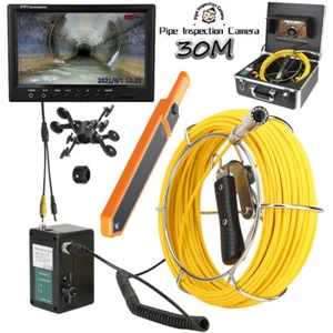 Cámara localizadora de tuberías de video 512HZ 9" DVR 12 LED 1000TVL HD para inspección de tuberías de alcantarillado - Imagen 1 de 23