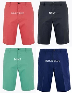 Ex M&S Mens Shorts Chino Stretch Cotton Summer Pants Reg Fit Casual Half Pant - Picture 1 of 32