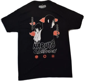Naruto Shippuden Mens Anime Black Shirt New M - Picture 1 of 5