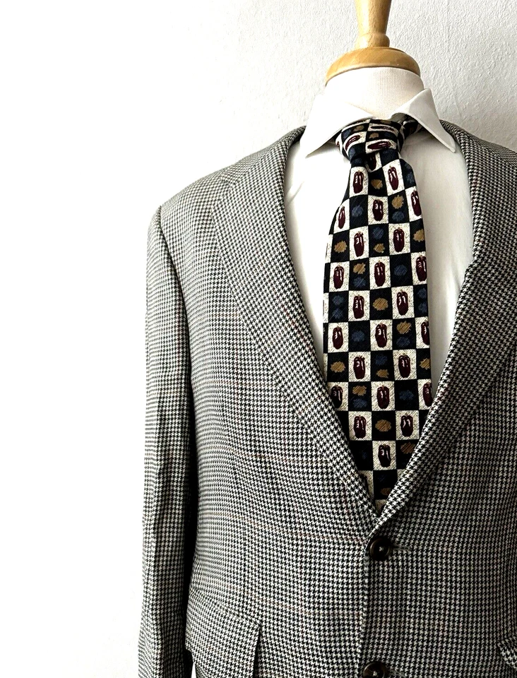 Ralph Lauren Black Label Sport Coat 40R Wool/Silk/Linen Lightweight Houndstooth - Image 1 of 4