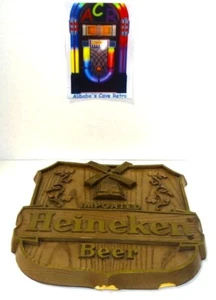 VINTAGE - IMPORTED HEINEKEN BEER 12 x 13 INCH WINDMILL SIGN - 1984 - Picture 1 of 10