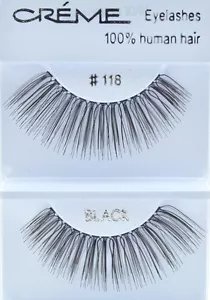 12 pares de pestañas cremas cabello 100 % humano #118 - Imagen 1 de 1
