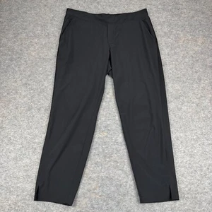 Athleta Brooklyn Ankle Pant Pull On Pockets Black Womens 14 - Picture 1 of 12