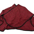 Charlie Paige Red Black Acrylic Shawl Poncho