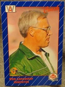 1991 AW Sports CFL Football Card Coach Ron Lancaster - Wittenberg alumni - NM  - Picture 1 of 1