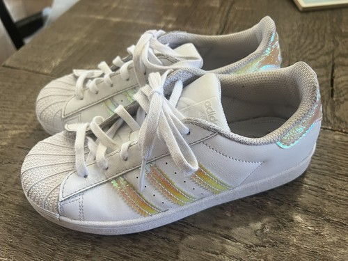 Sneaker Adidas Superstar Cloud bianche per bambina taglia 3 M grandi bambino