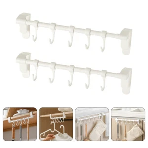 2 Pcs Griffe Handtuchstange Küchenregal Küchenhaken Für Schranktüren - Bild 1 von 12