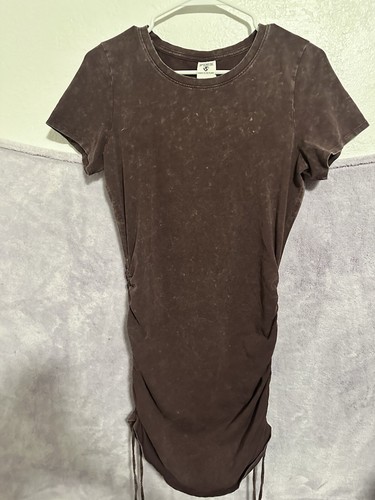 UNDERCOVER Abito body donna VS rosa lavaggio candeggina bordeaux grande