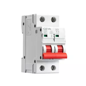 GEYA AC MCB Mini Circuit Breaker 2P 4.5kA 6/10/16/25/32/40/50/63A 400V 50/60Hz - Picture 1 of 13