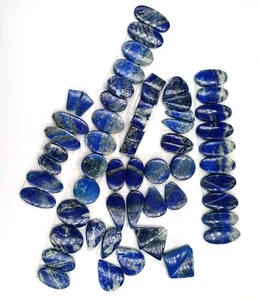 lapis Lazuli Pair Lot Gemstone - Loose Pair Cabochon handmade Wholesale 72108 - Picture 1 of 4