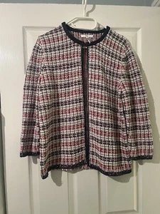 Brax women’s open cardigan, size 16 crew neck collar soft feel stylish - Picture 1 of 8