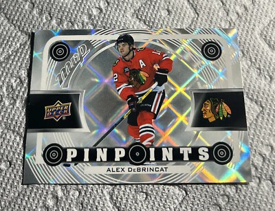 22/23 UD MVP Chicago Blackhawks Alex DeBrincat Pinpoints card #PP-11 - Image 1 of 2