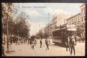 1922 Warsaw Poland RPPC Postcard Cover To Stockholm Sweden Postage Due Jerusalem - Picture 1 of 2