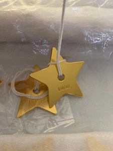100% Auténtico Dior Estrella de Metal Oro Colgante Llavero Dije - Grueso - Imagen 1 de 13