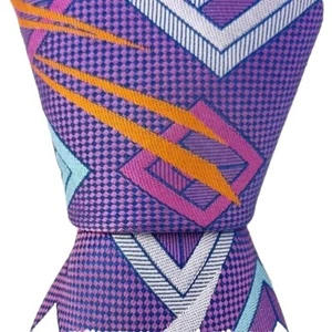 Hi-density By Steven Land Tie & Pocket Square Multi Color New W/O Tag - Picture 1 of 4