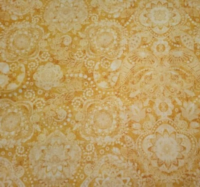 Caravan BTY Dan Morris Quilting Treasures Yellow / Orange / Gold  - Image 1 of 3