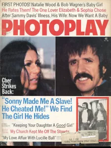 Sonny and Cher Barbra Streisand Robert Redford Natalie Wood Photoplay 6/74 T215 - Picture 1 of 1