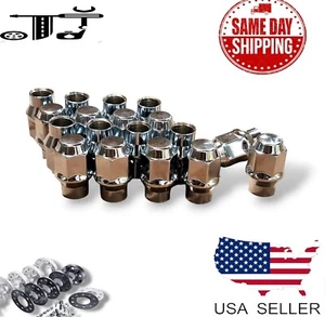 20Pc Chrome 7/16-20 ET Style Acorn Lug Nut 3/4" Hex Fit Vintage Pontiac &More - Picture 1 of 4