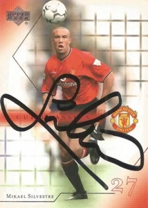 MIKAEL SILVESTRE SIGNIERT MAN UNITED OBERDECK HANDELSKARTE + COA - Bild 1 von 1