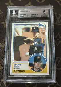 1983 Topps Nolan Ryan Baseball Card #360 BGS 6 EX-MT Houston Astros HOF