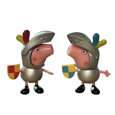 Duo Knight George Pig - Escudos, cascos emplumados y armadura brillante | Peppa Pig Foto 1 de 3